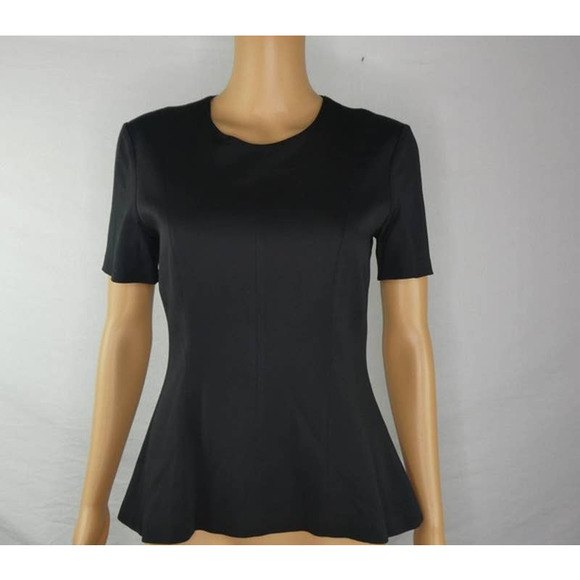 Theory Korla Fountain Black Blouse - Picture 2 of 4